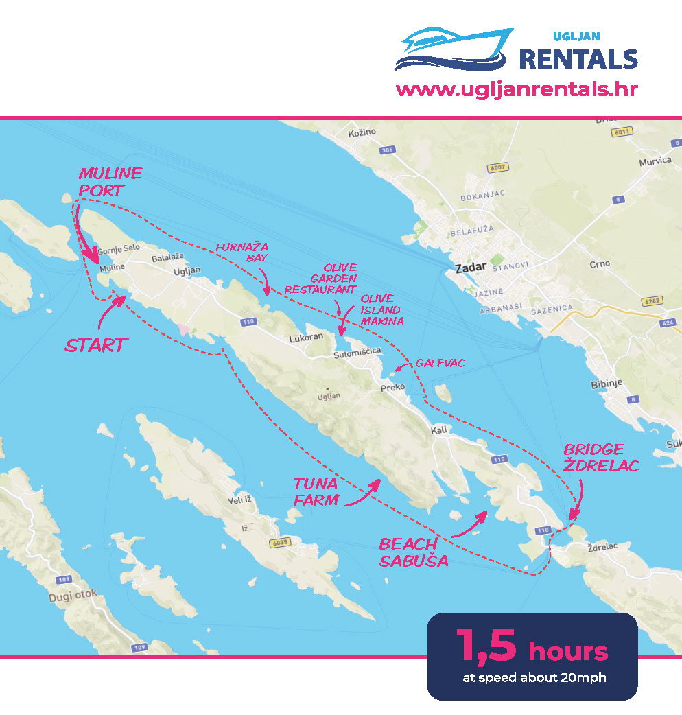 Výlet na ostrov Ugljan